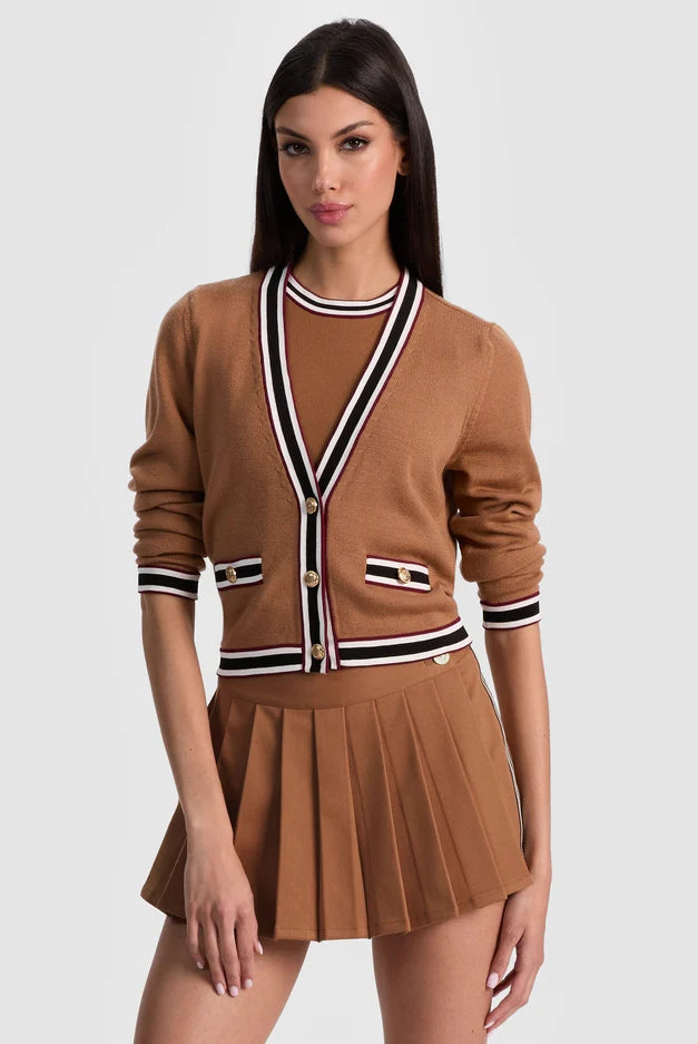 Kingsley Cardigan - Tan Multi by Alice & Olivia | 25 South Boutiques