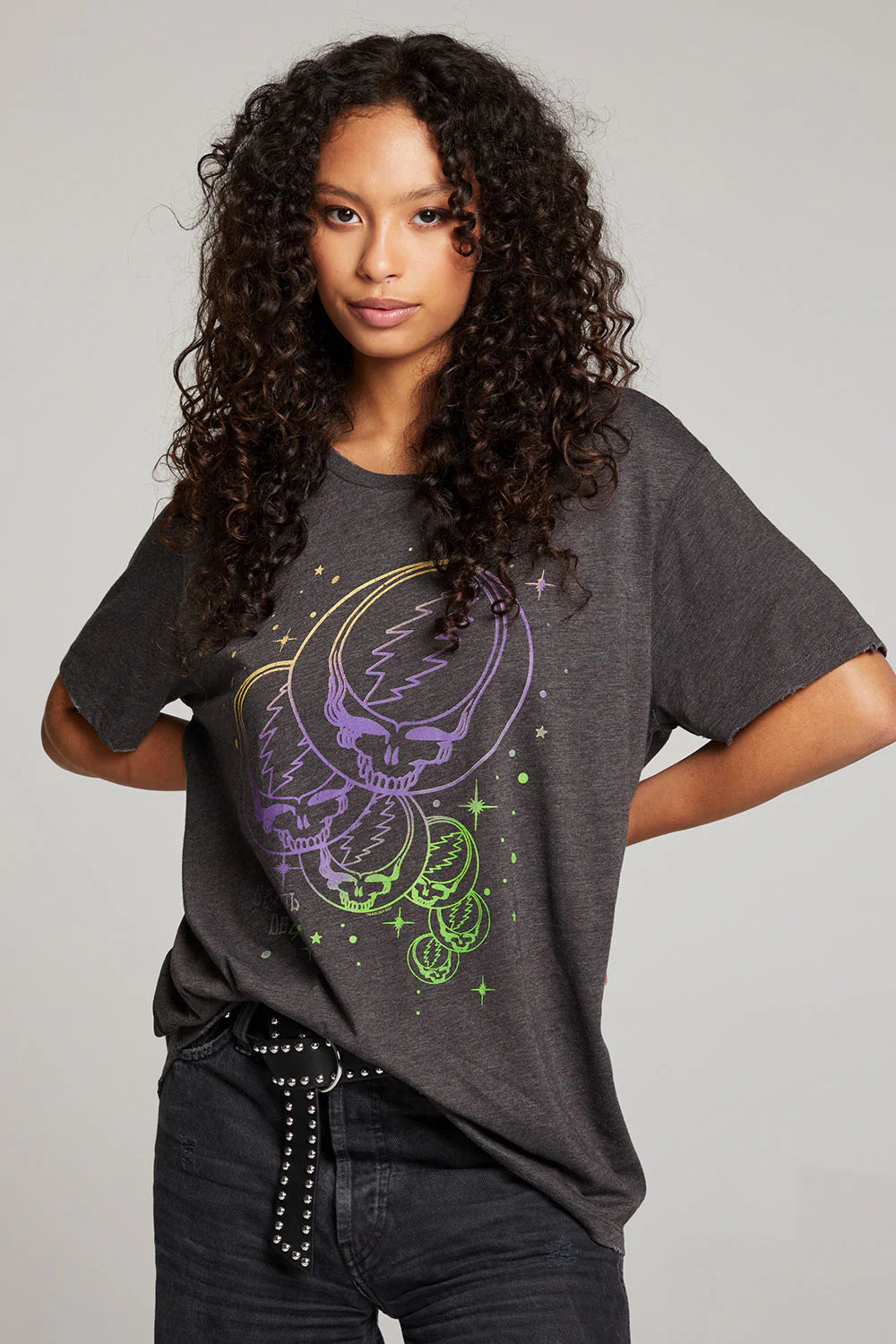 Grateful Dead Stealies In Space Tee - Vintage Black by Chaser | 25 South Boutiques
