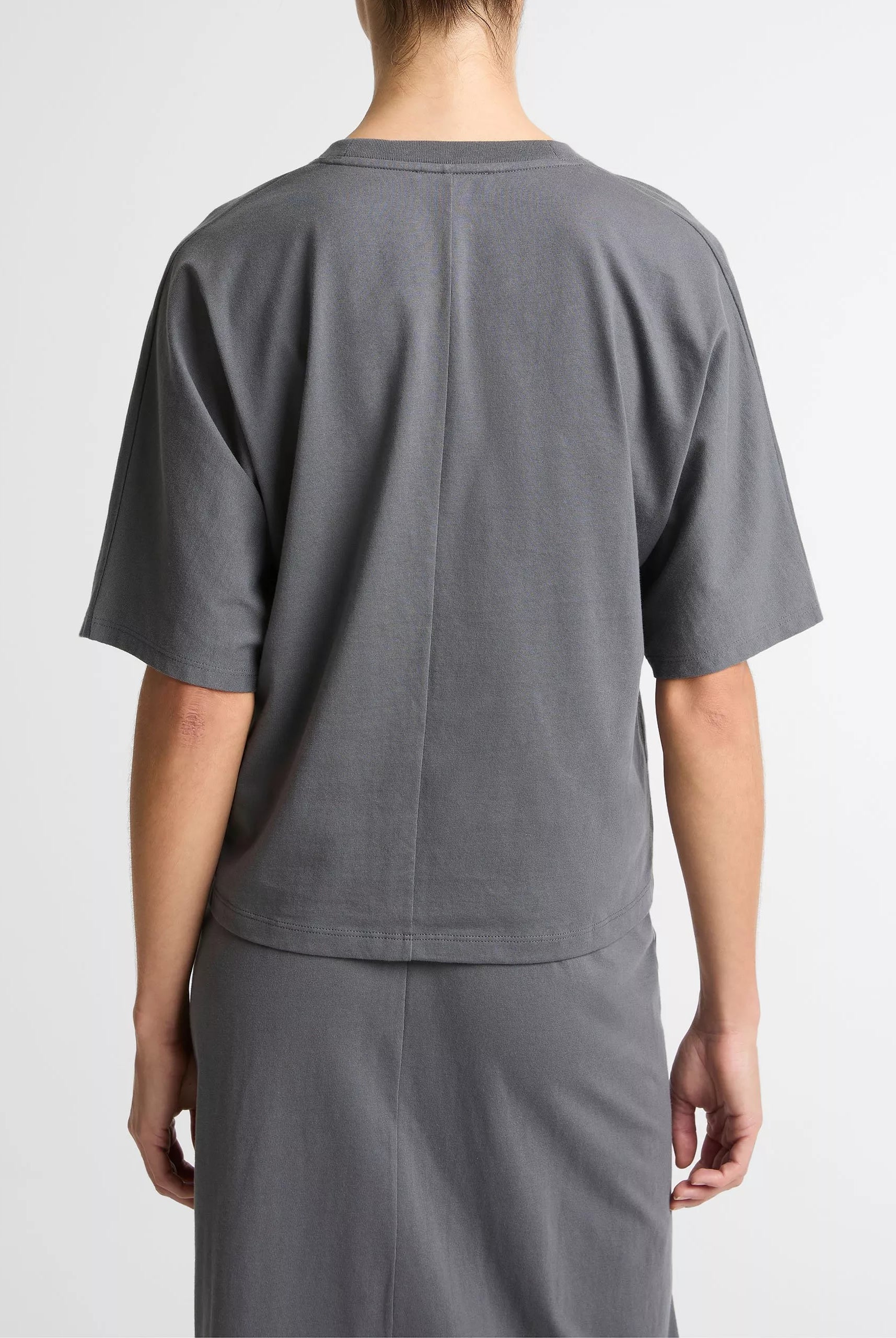 Cotton Dolman-Sleeve T-Shirt - Oceana by Vince — view 3