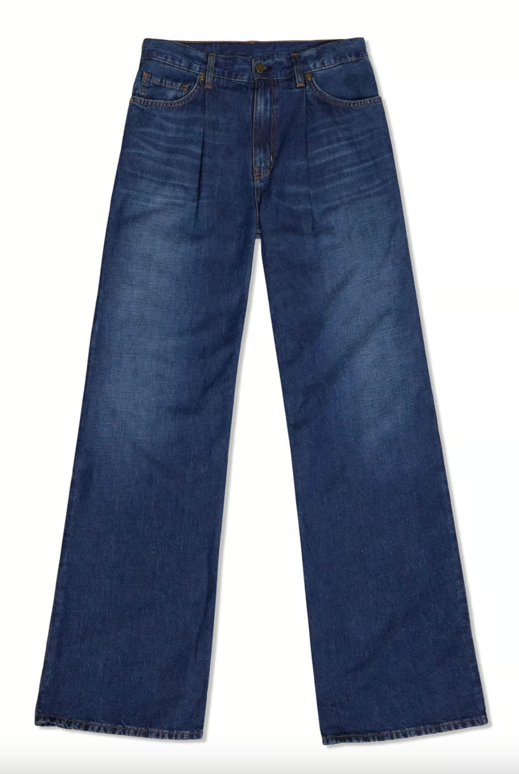 Kailani Pleated Low-Rise Jean - Medium Wash by Ramy Brook — view 4
