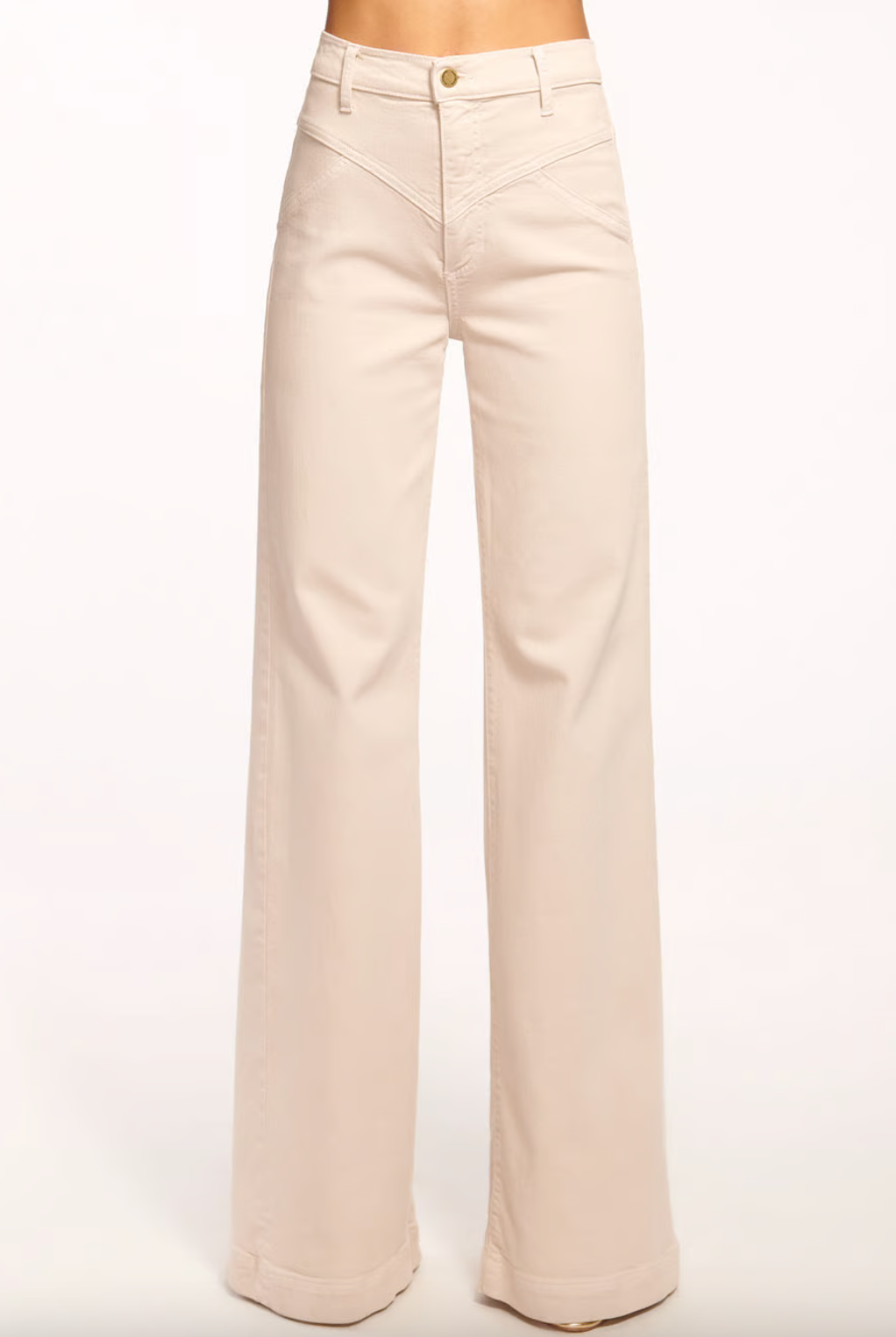 Harmoni High-Rise Yoke Front Jean - Bone by Ramy Brook — alternate view