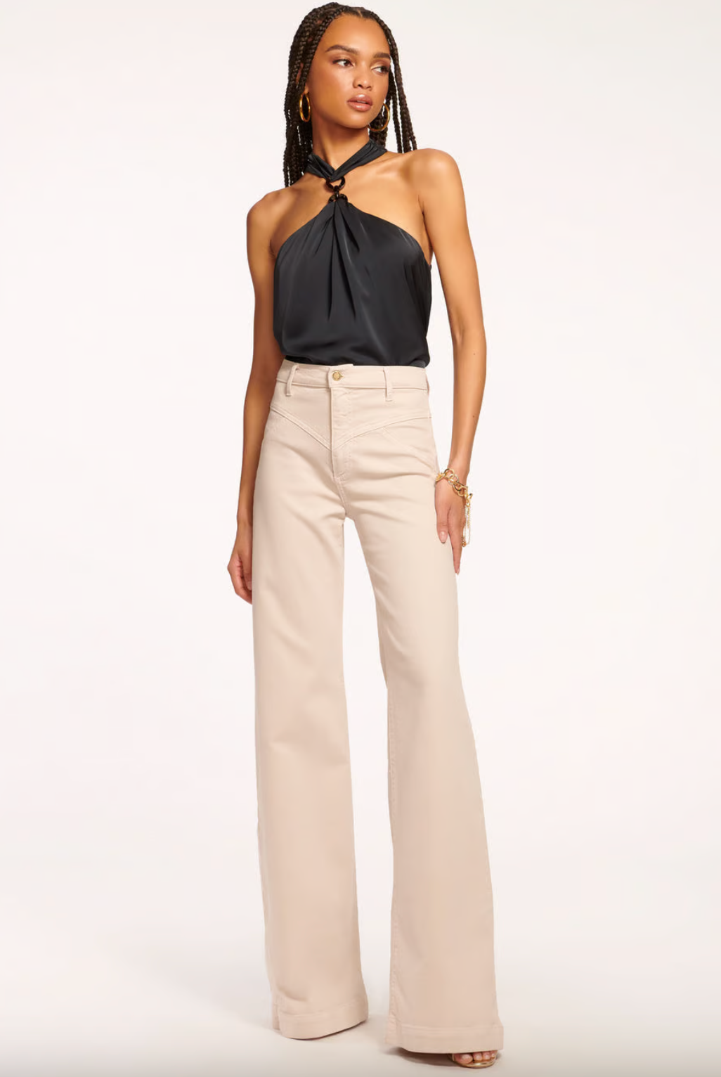 Harmoni High-Rise Yoke Front Jean - Bone by Ramy Brook | 25 South Boutiques