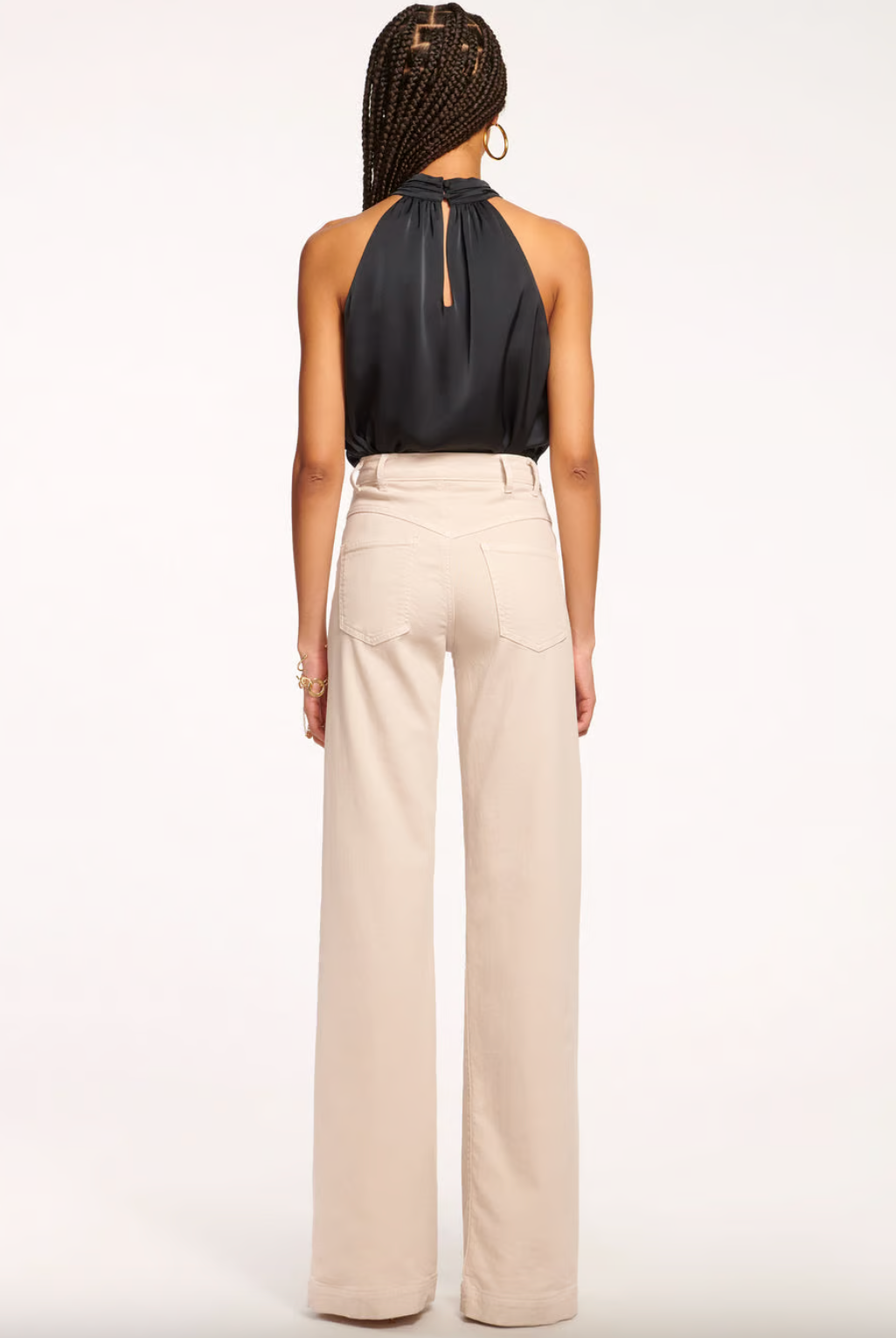 Harmoni High-Rise Yoke Front Jean - Bone by Ramy Brook — view 3