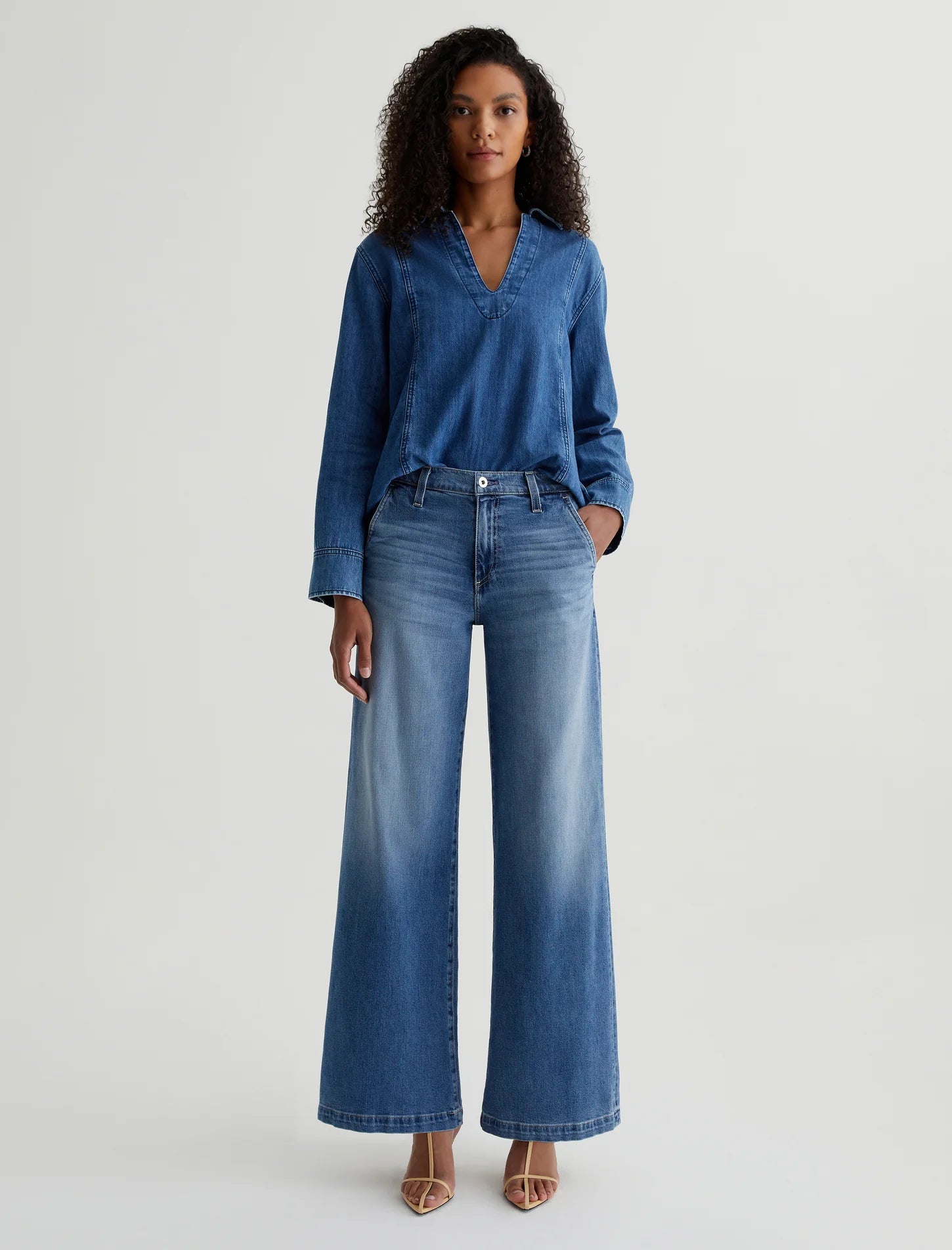 Stella Low Slung Palazzo - Nautical Mile by Adriano Goldschmied AG | 25 South Boutiques