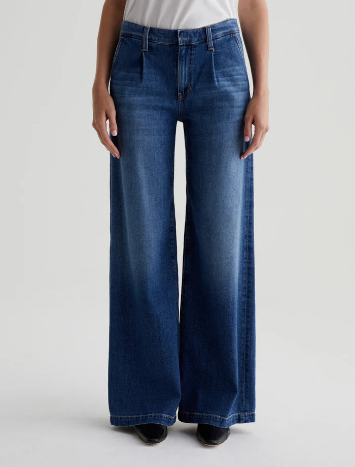 Pleated Stella Low Slung Palazzo - Provence by Adriano Goldschmied AG — alternate view