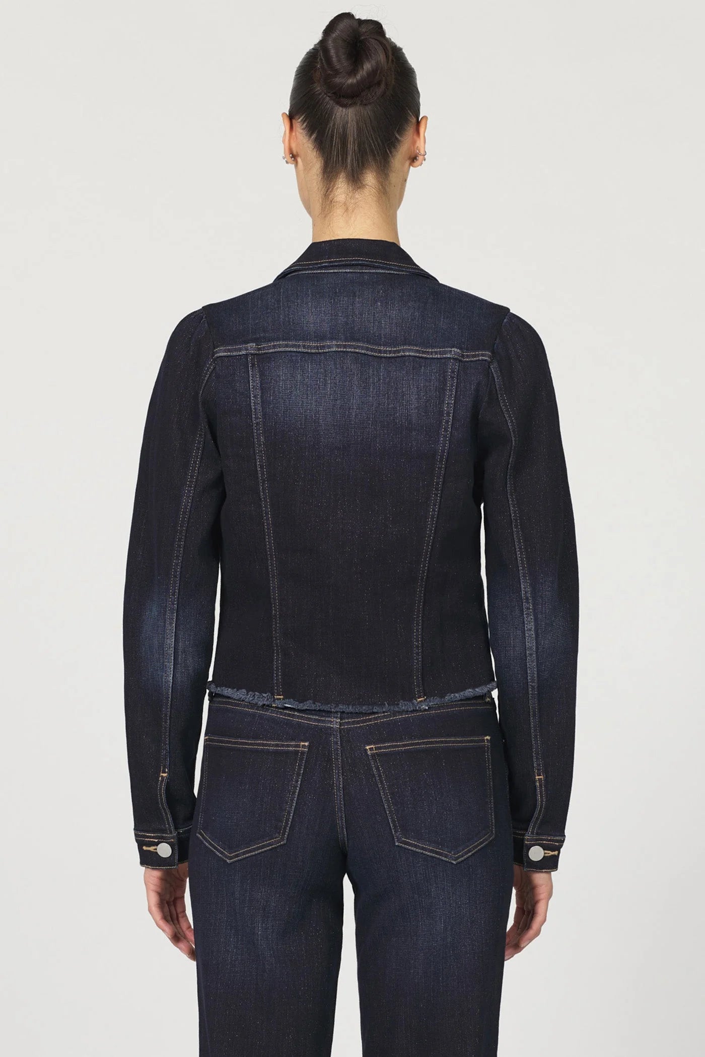 Roselyn Denim Jacket - Daring Indigo by Dear John — view 4