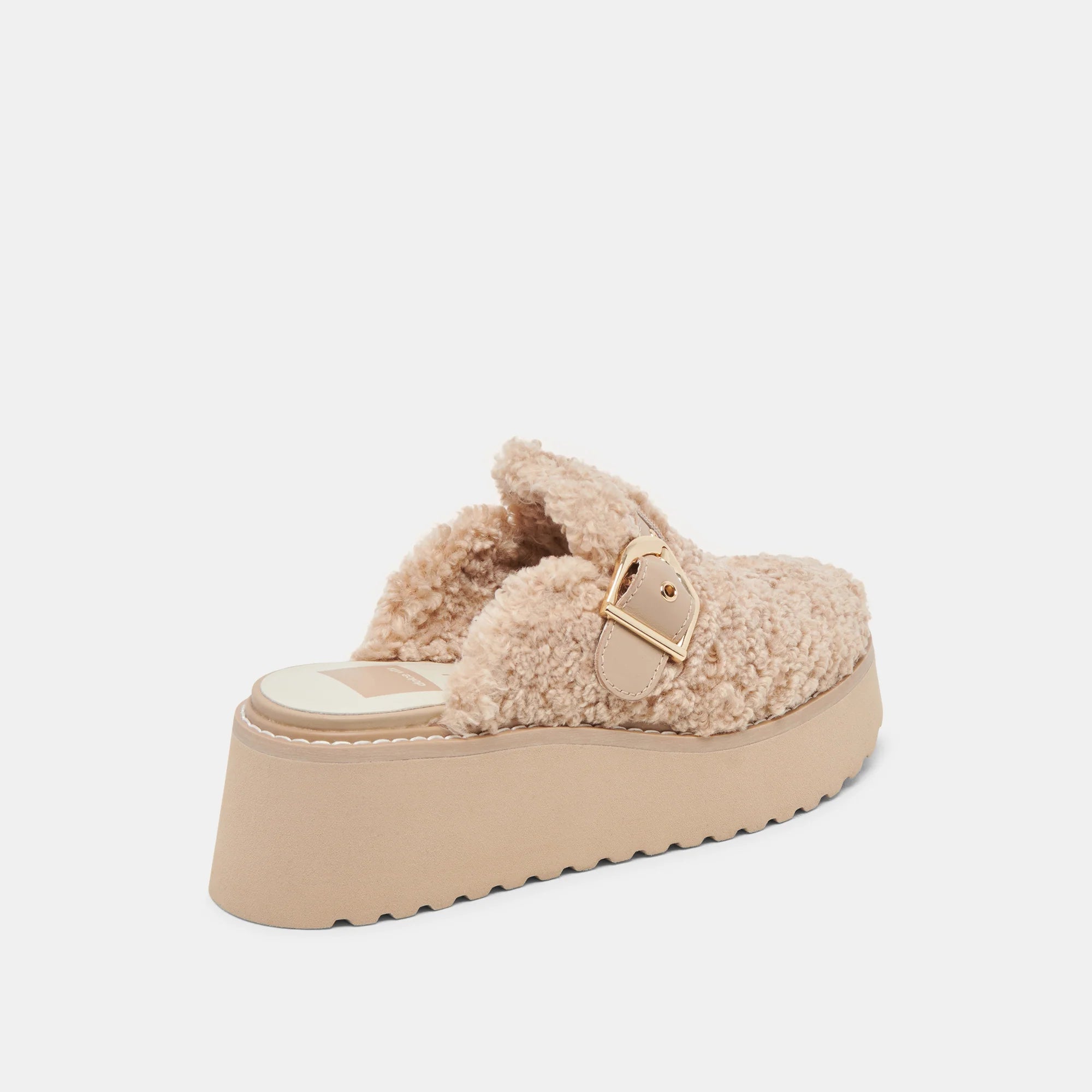 Lelani Plush Flats - Natural Plush by Dolce Vita — view 3