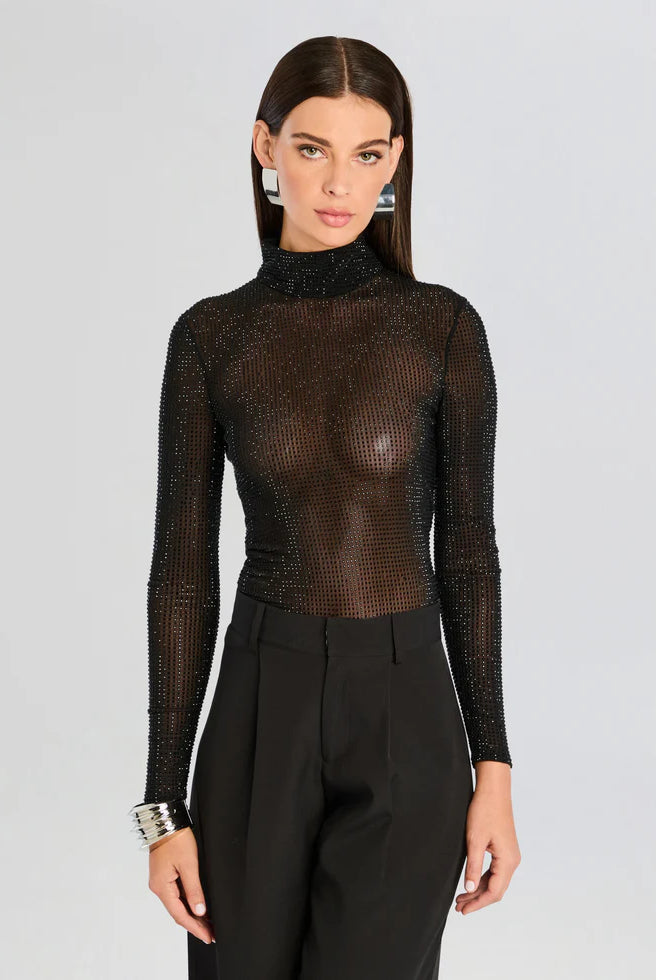 Bronwyn Embellished Top - Black by Retrofête | 25 South Boutiques