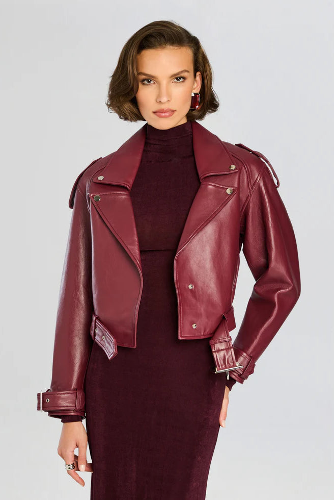 Einsley Leather Jacket - Port by Retrofête | 25 South Boutiques
