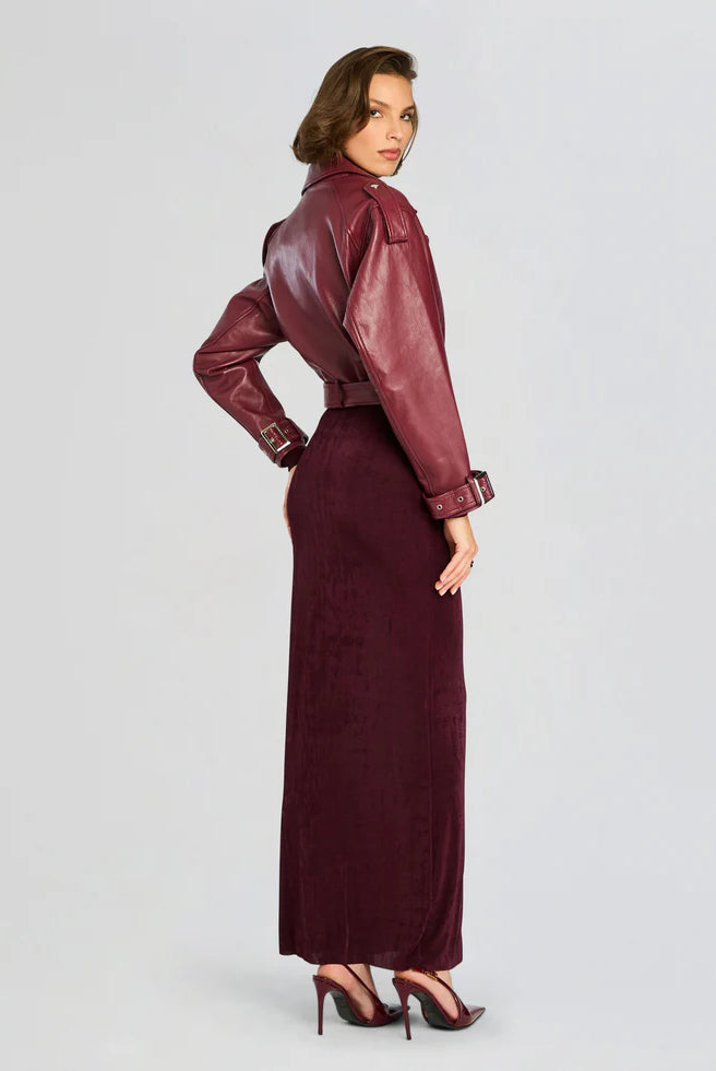 Einsley Leather Jacket - Port by Retrofête — view 4