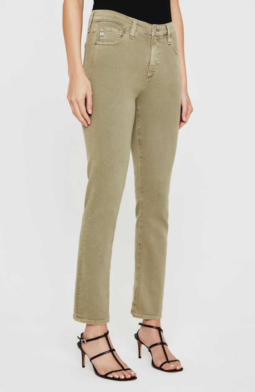 Mari Crop High-Rise Slim Straight Jean - Sulfur Dried Rosemary by Adriano Goldschmied AG — alternate view