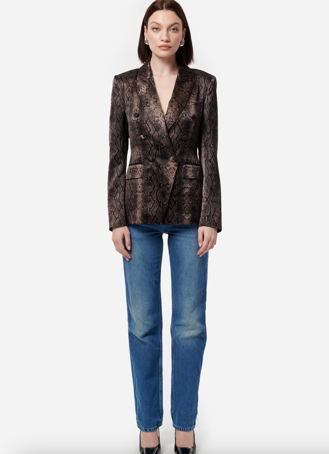 Zana Blazer - Grey Snake by Cami NYC — view 5