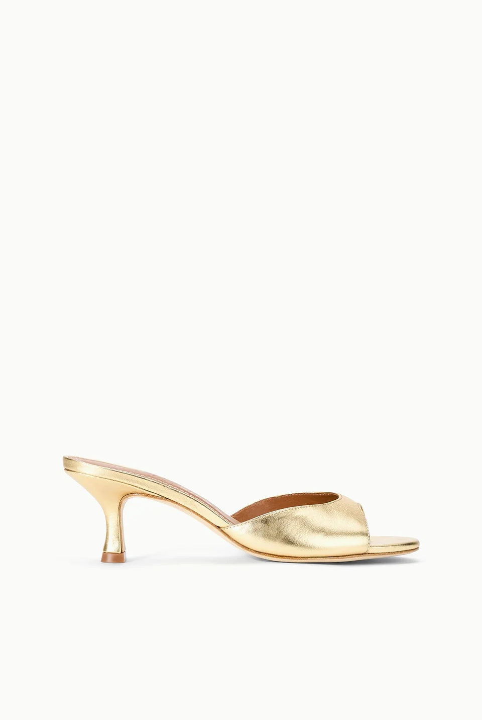 Brigitte Leather Mule - Gold by STAUD | 25 South Boutiques