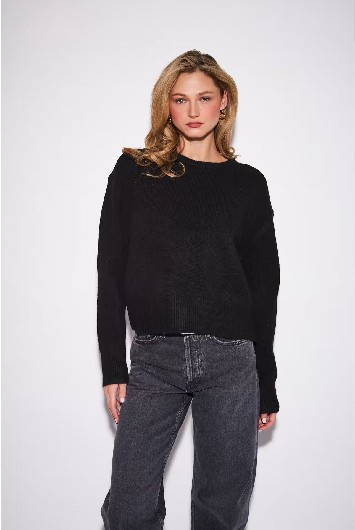 John & Jenn Wilfred Knit Sweater - Caviar