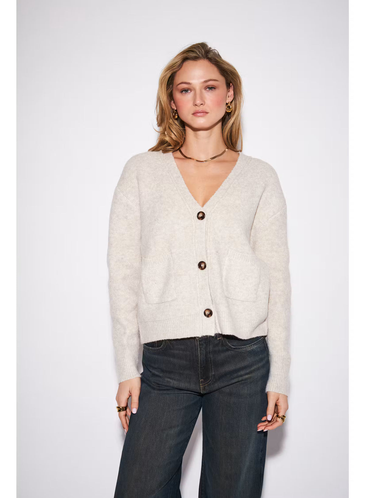 John & Jenn Braxton Cardigan - Oat