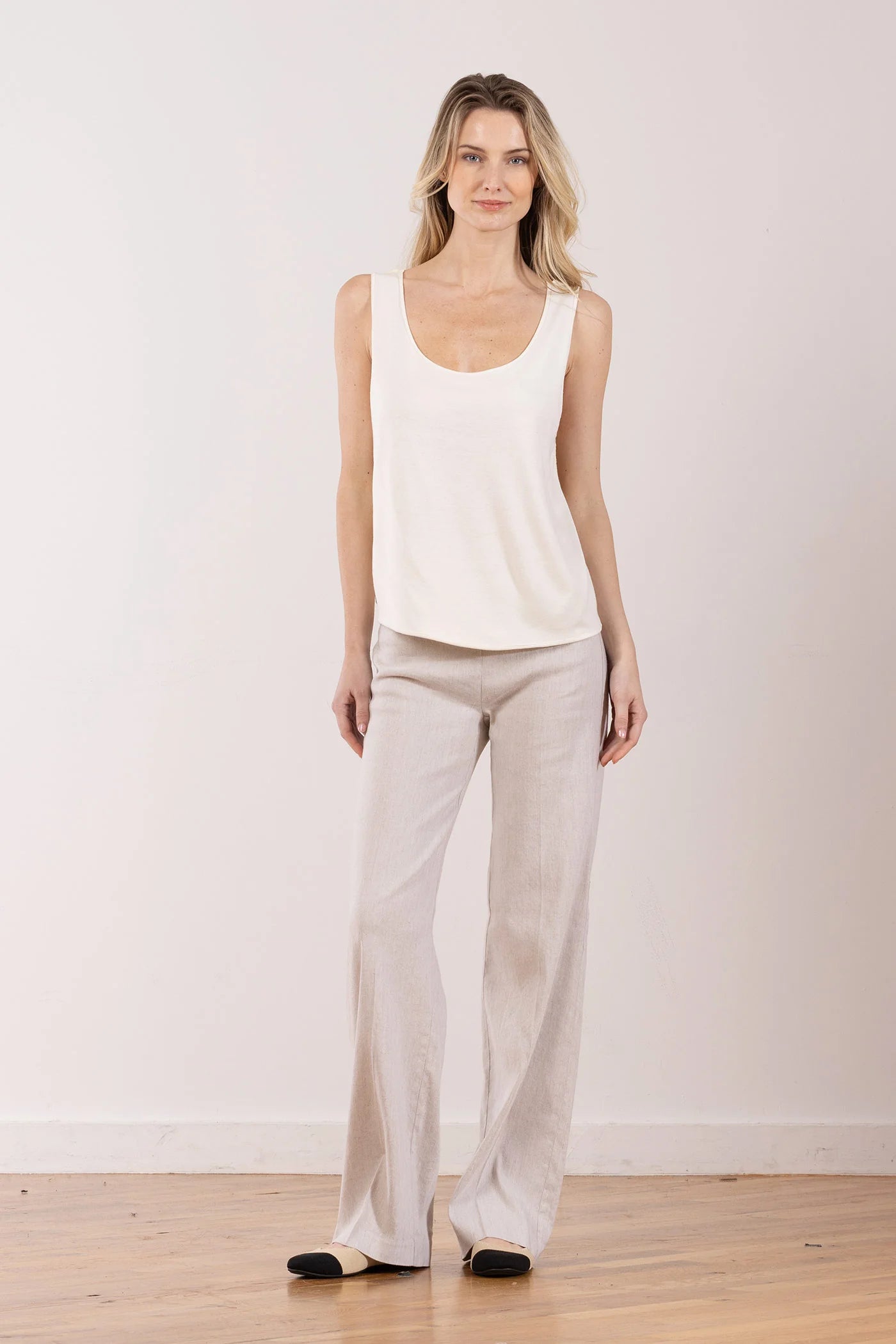Flavia Linen Pants - Oatmeal by Avenue Montaigne | 25 South Boutiques