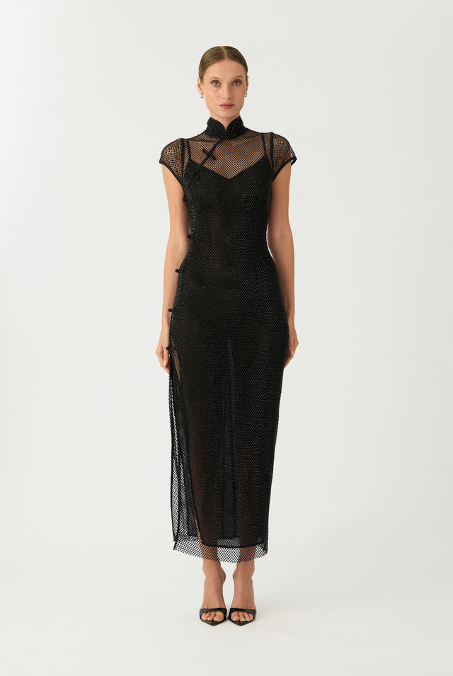 Sau Lee Ann Crystal Dress - Black