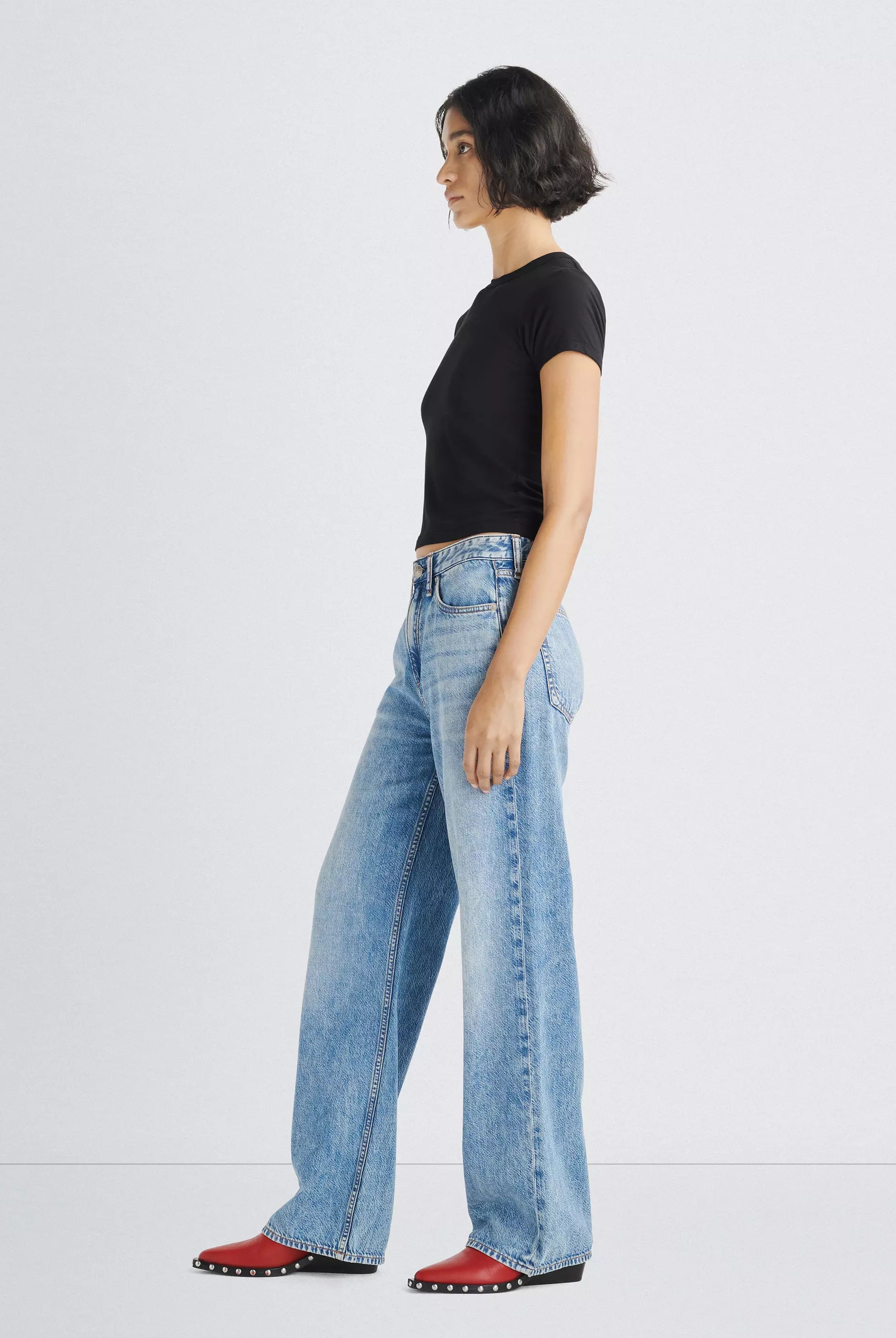 Featherweight Logan Wide Leg Pant - Audrey by Rag & Bone — alternate view