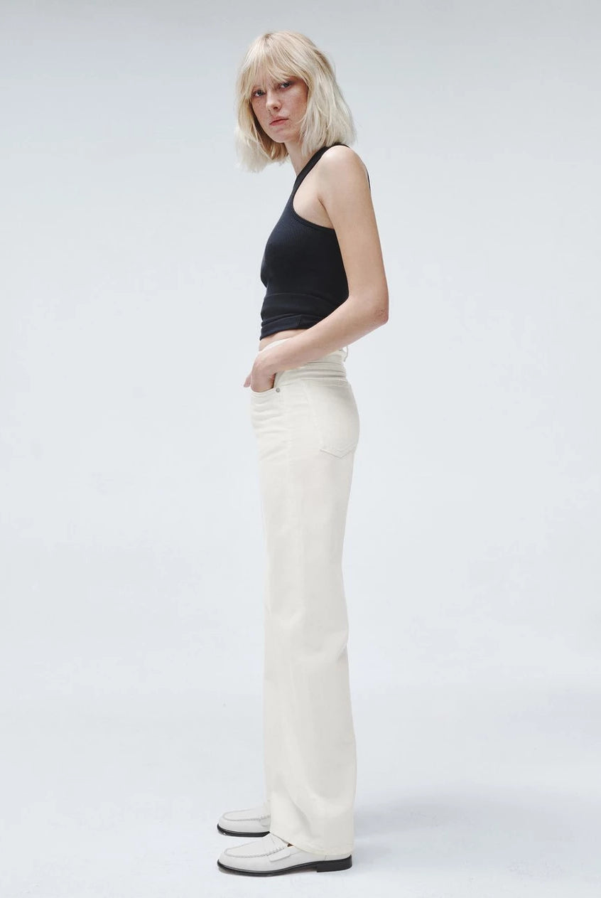 Featherweight Logan Wide Leg - Ecru by Rag & Bone — view 3