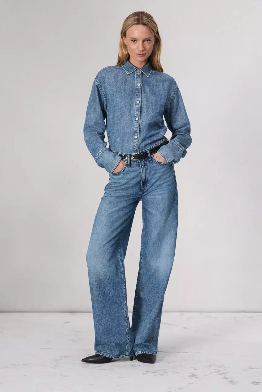 Featherweight Logan Wide Leg Jean - River by Rag & Bone | 25 South Boutiques