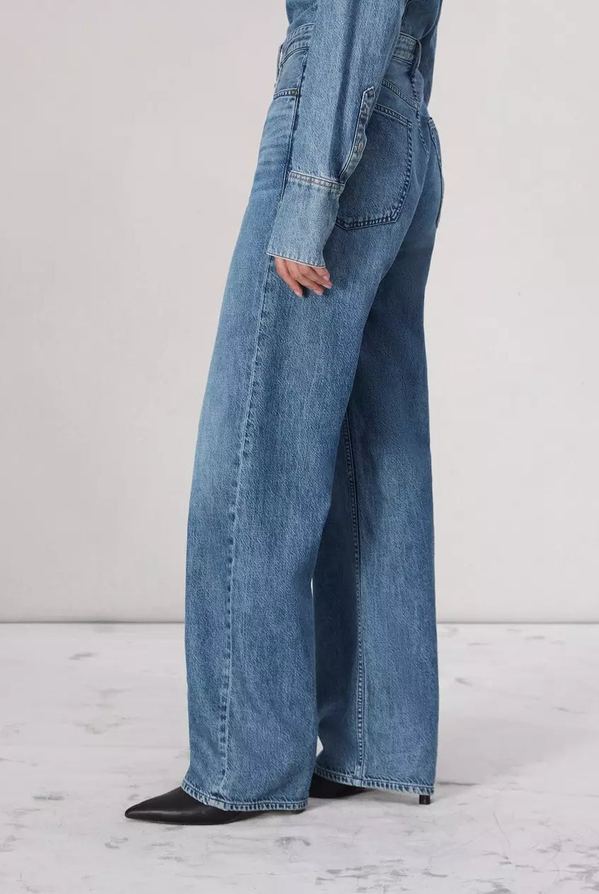 Featherweight Logan Wide Leg Jean - River by Rag & Bone — view 3