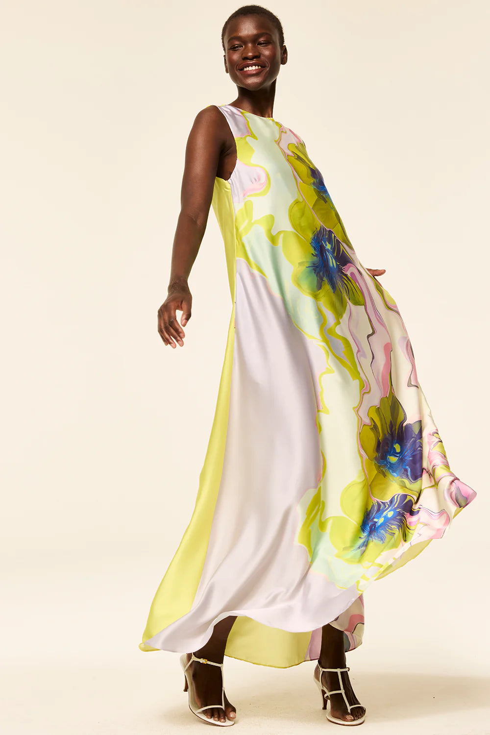 Sylvie Dress - Marble Flora by Misa — view 3