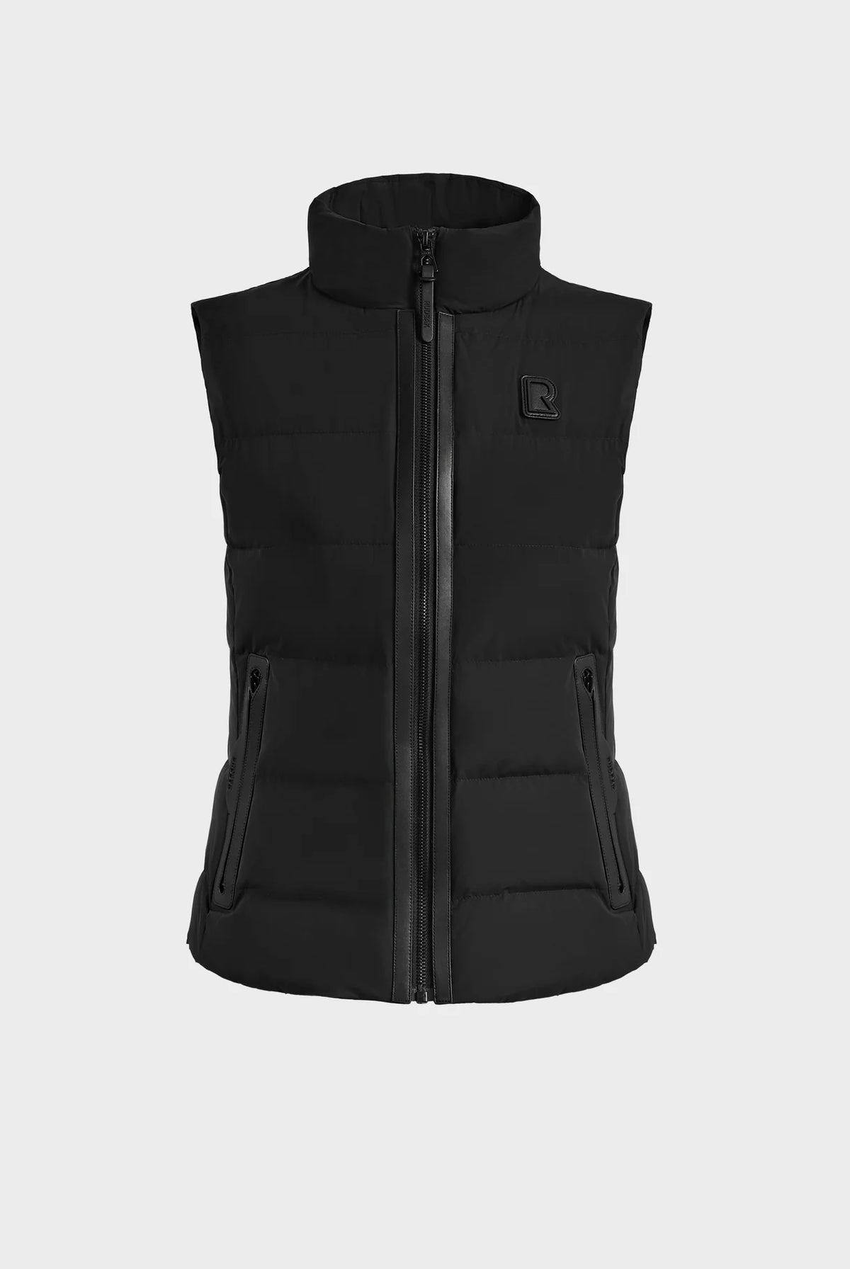 Gabriela Fitted Light Down Vest - Black by Rudsak — view 6
