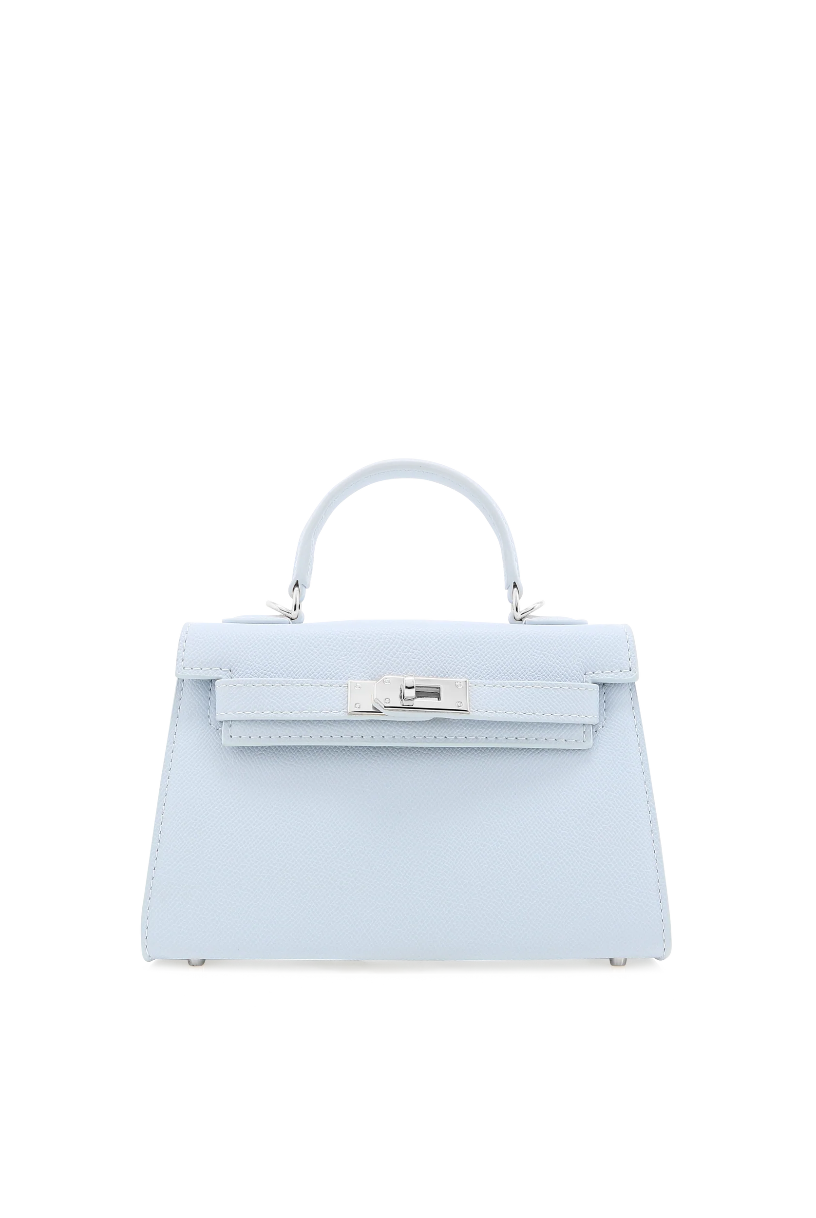 Hariette Handle Bag - Light Blue Saffiano by Billini — view 4