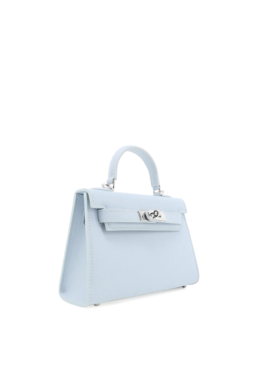 Hariette Handle Bag - Light Blue Saffiano by Billini — view 5