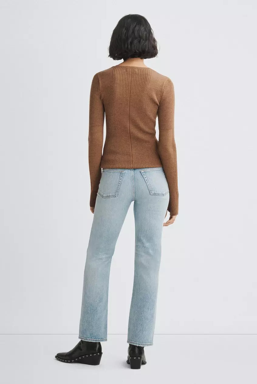 Harlow Mid Rise Straight - Lou by Rag & Bone — view 3