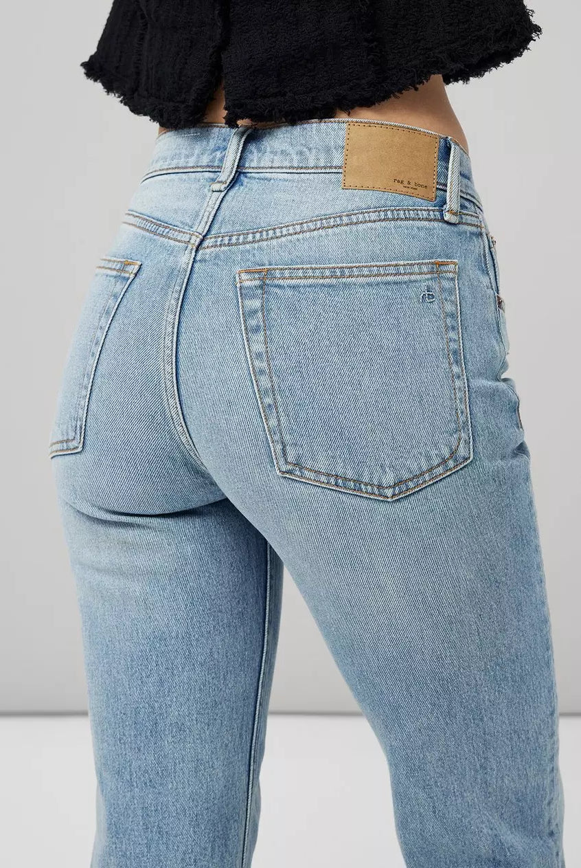 Harlow Mid Rise Straight - Lou by Rag & Bone — view 5