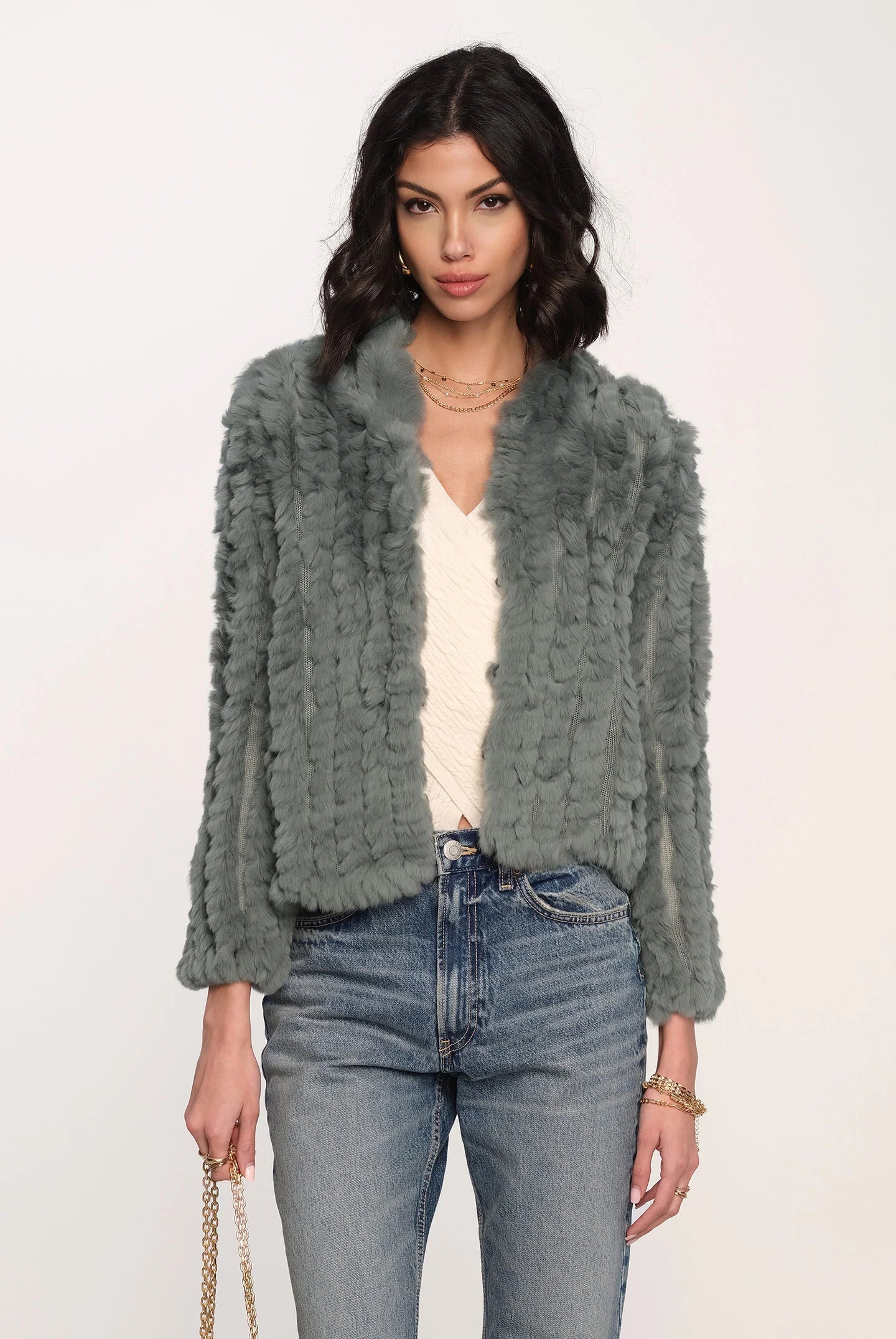 Rosa Fur Jacket - Mineral by Heartloom | 25 South Boutiques