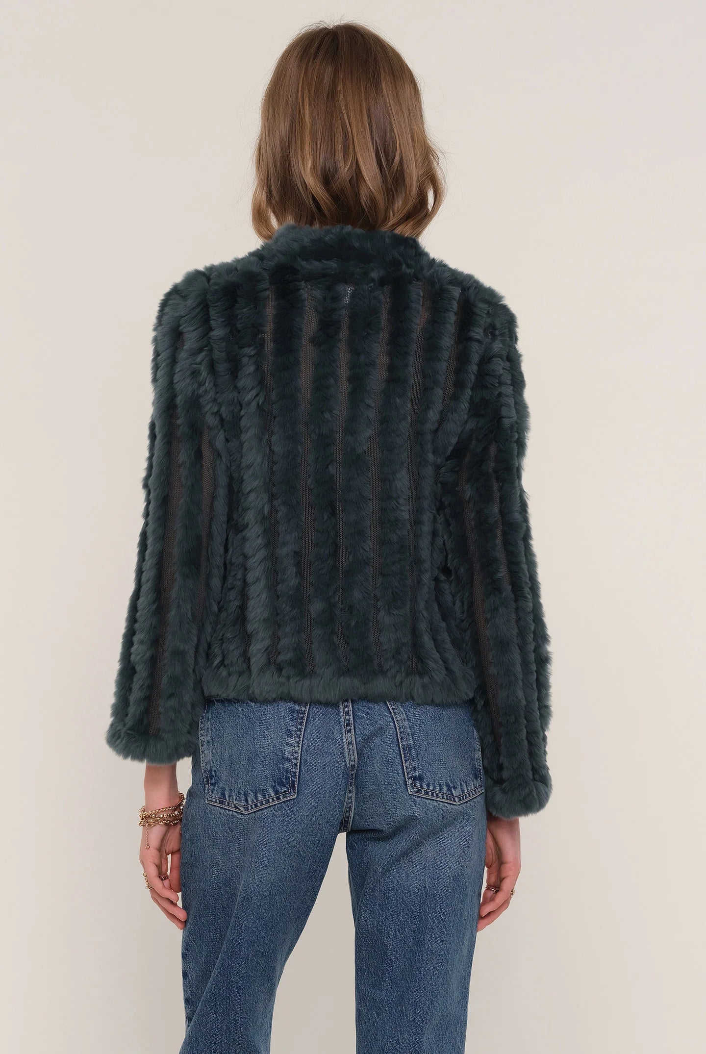 Rosa Fur Jacket - Jungle by Heartloom — view 4