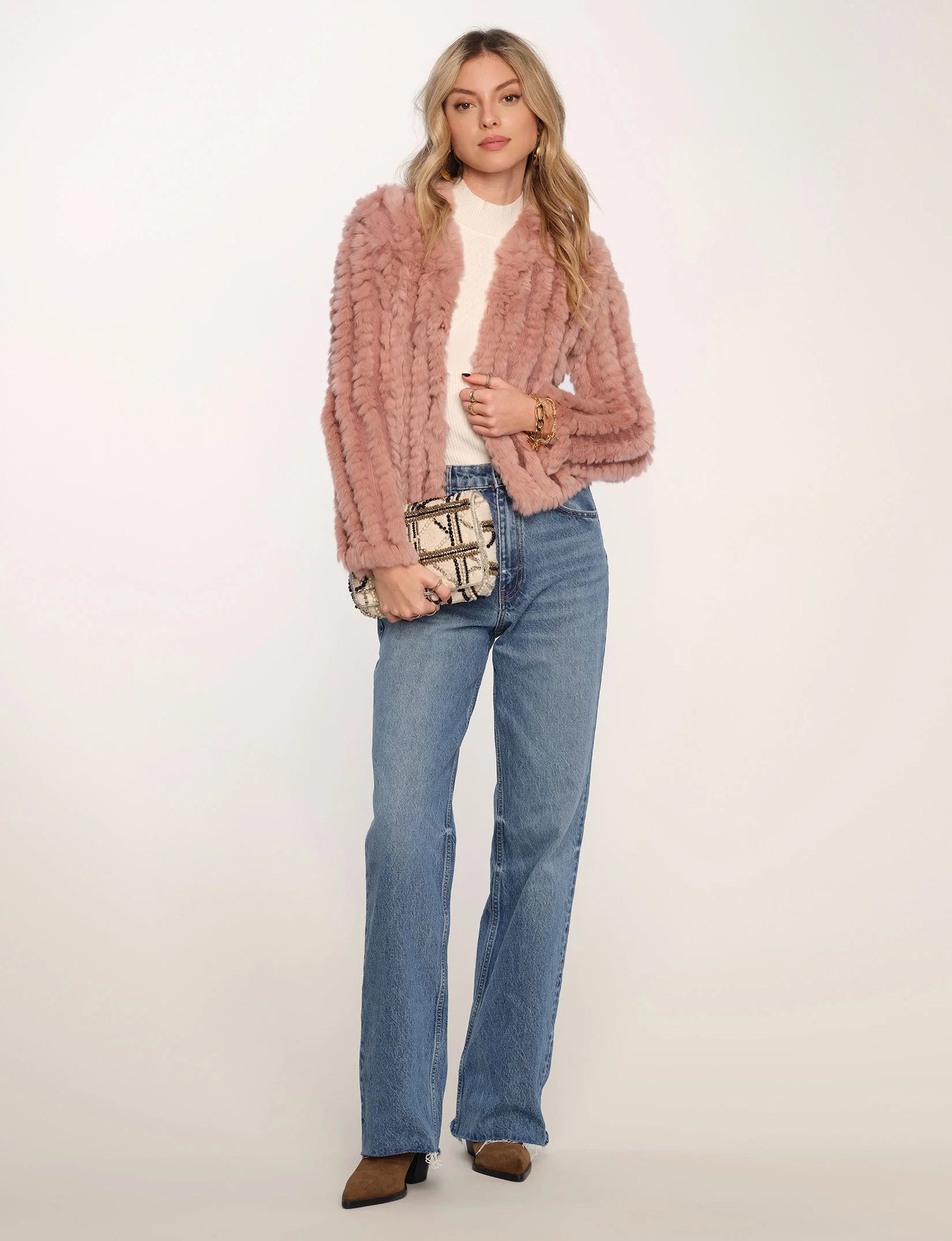 Rosa Fur Jacket - Boudoir by Heartloom — view 4