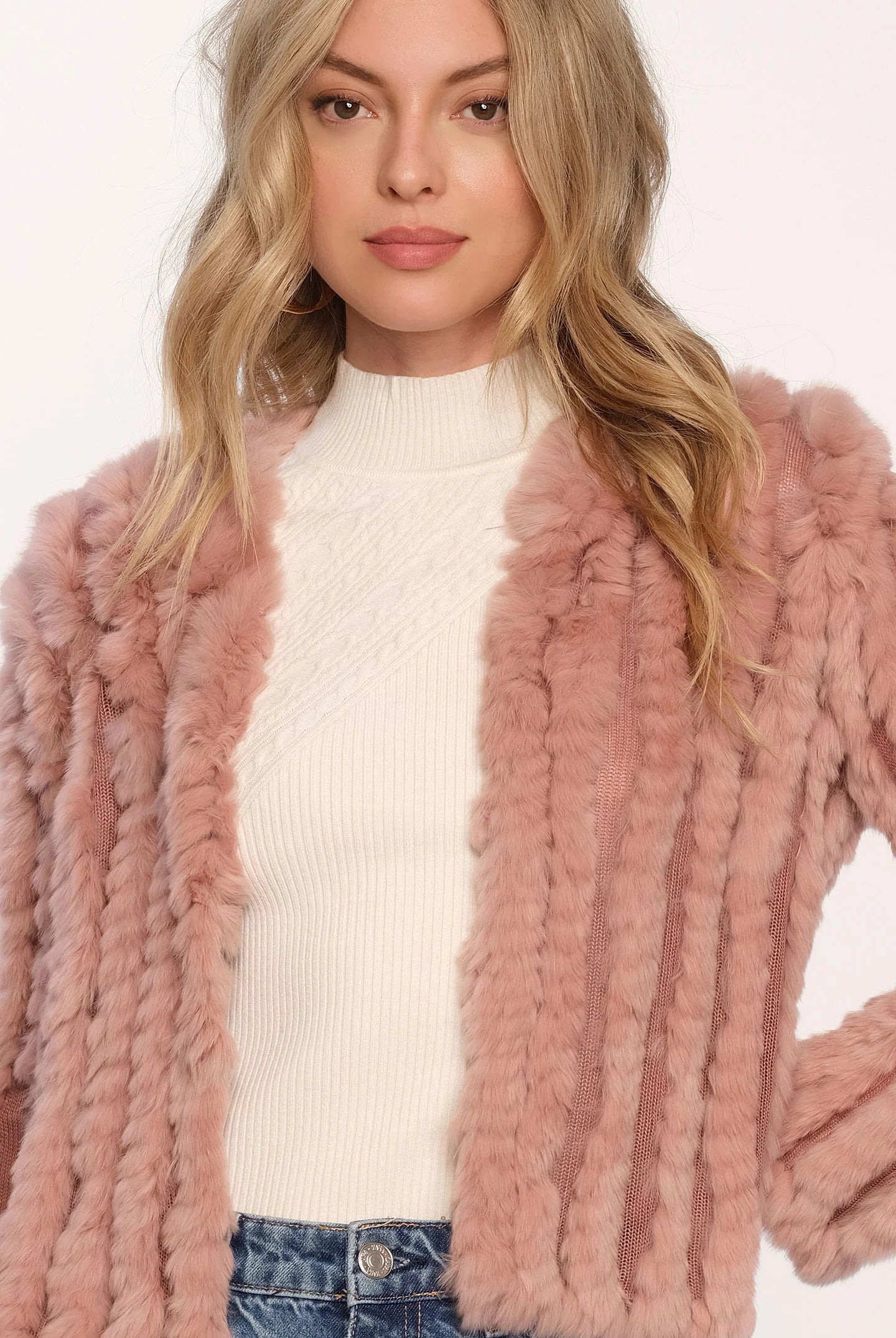 Rosa Fur Jacket - Boudoir by Heartloom — alternate view