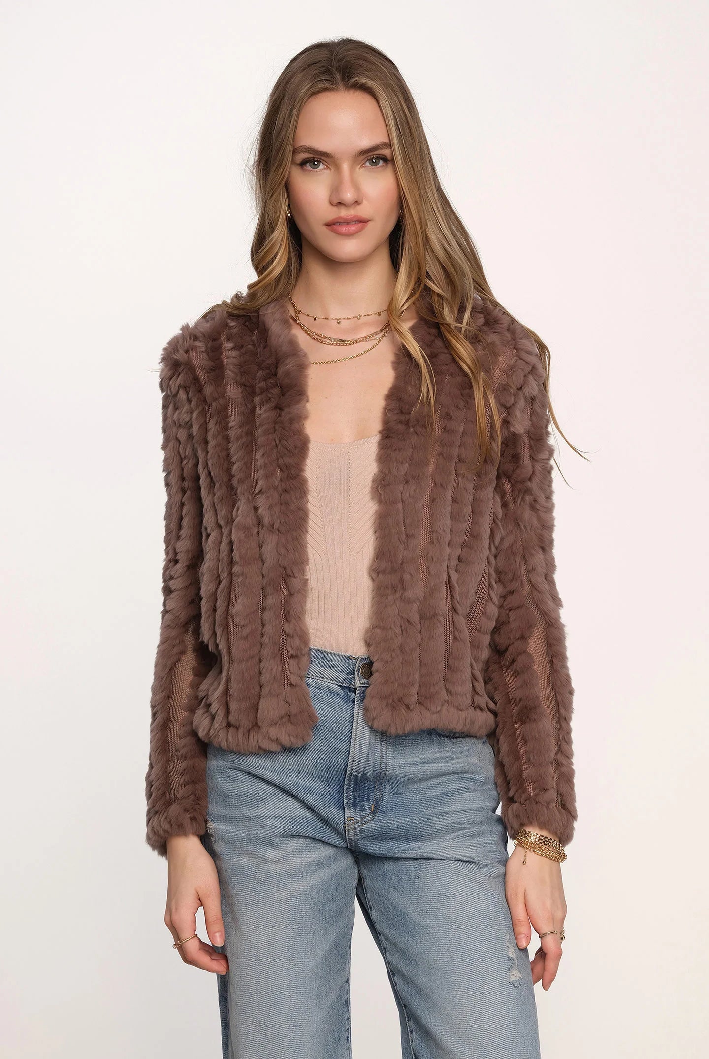 Rosa Fur Jacket - Fawn by Heartloom | 25 South Boutiques