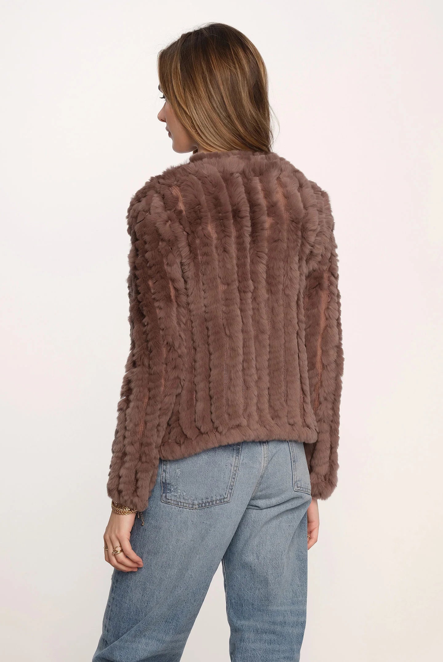 Rosa Fur Jacket - Fawn by Heartloom — view 4