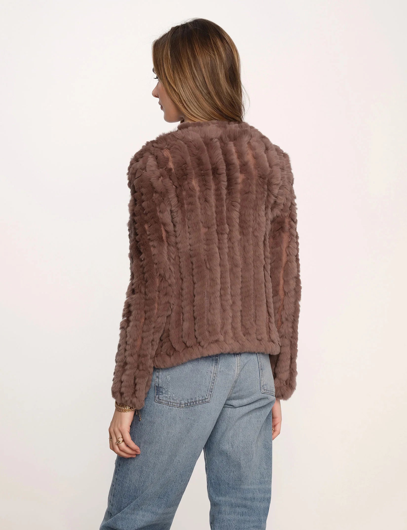 Rosa Fur Jacket - Fawn by Heartloom — view 4