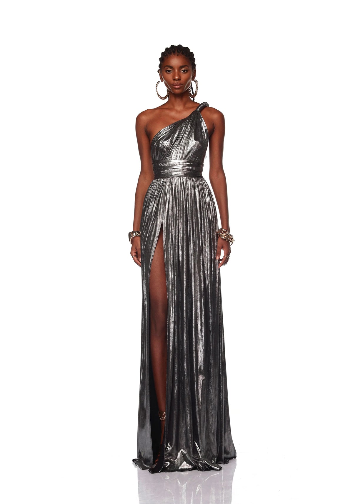 Goddess Gown - Silver by Bronx And Banco — alternate view