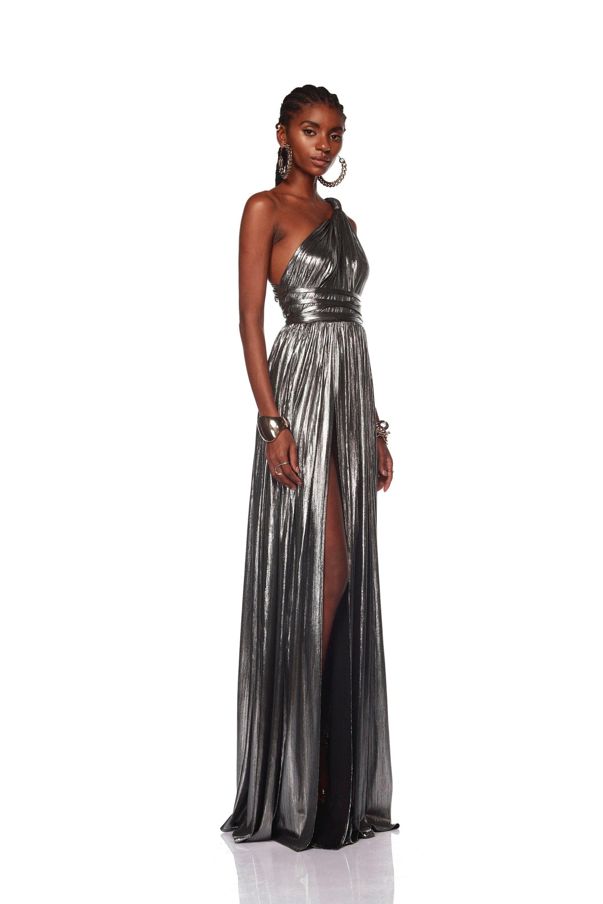 Goddess Gown - Silver by Bronx And Banco — view 4