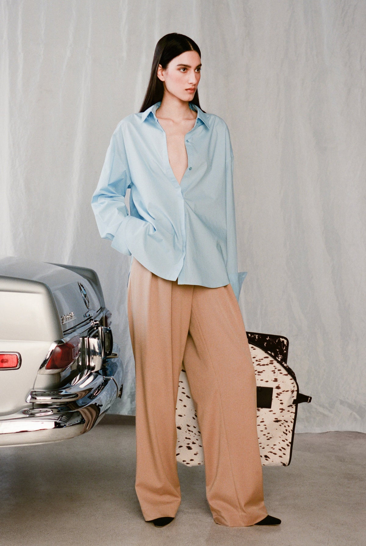 Colton Shirt - French Blue by STAUD — view 7