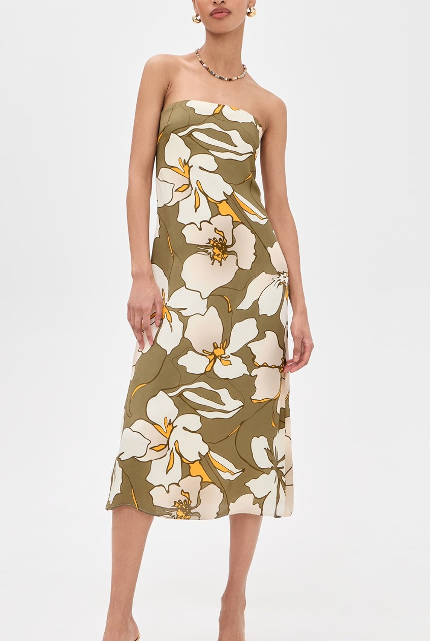 Kamilla Strapless Midi Dress - Sajas by Ramy Brook | 25 South Boutiques