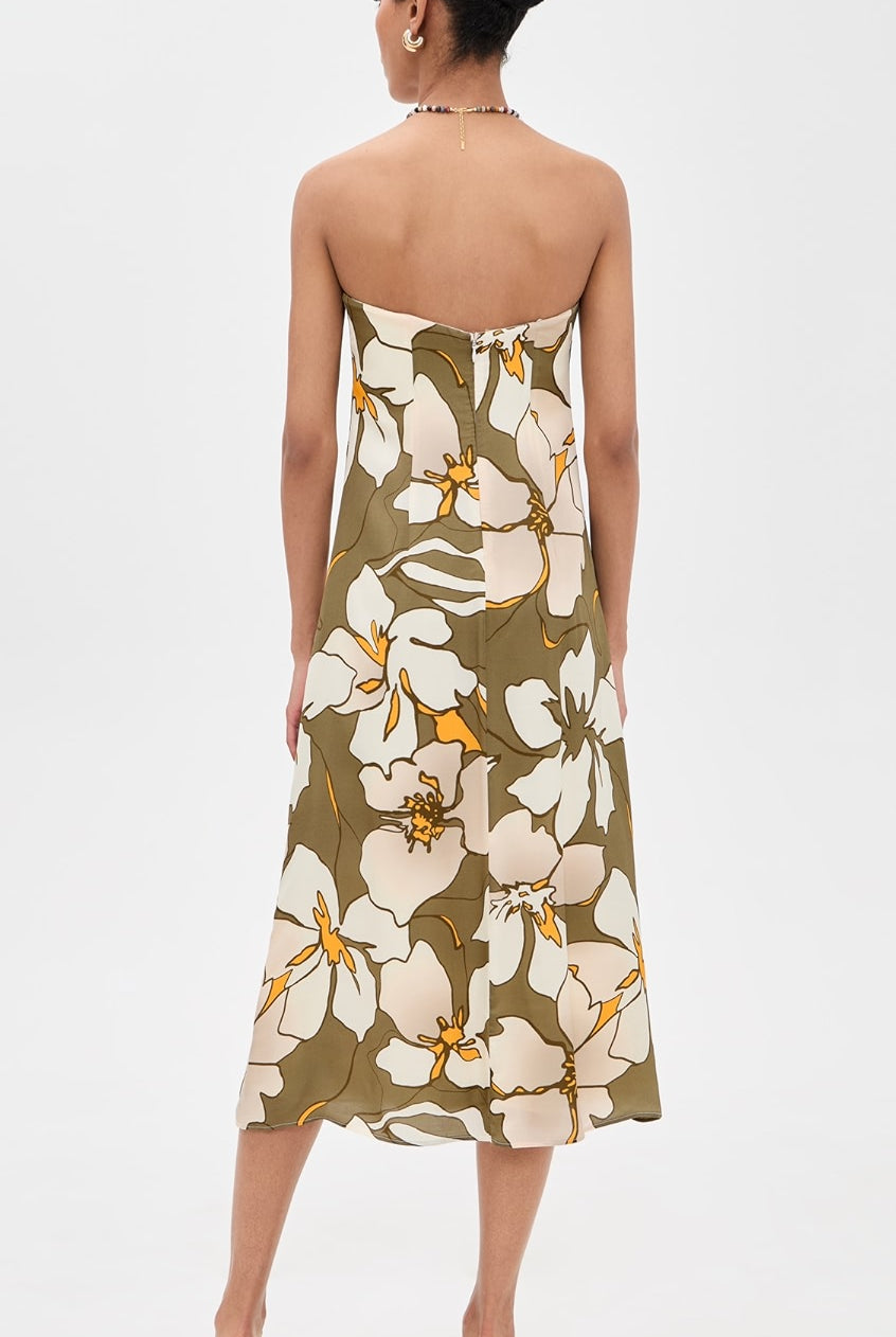 Kamilla Strapless Midi Dress - Sajas by Ramy Brook — alternate view