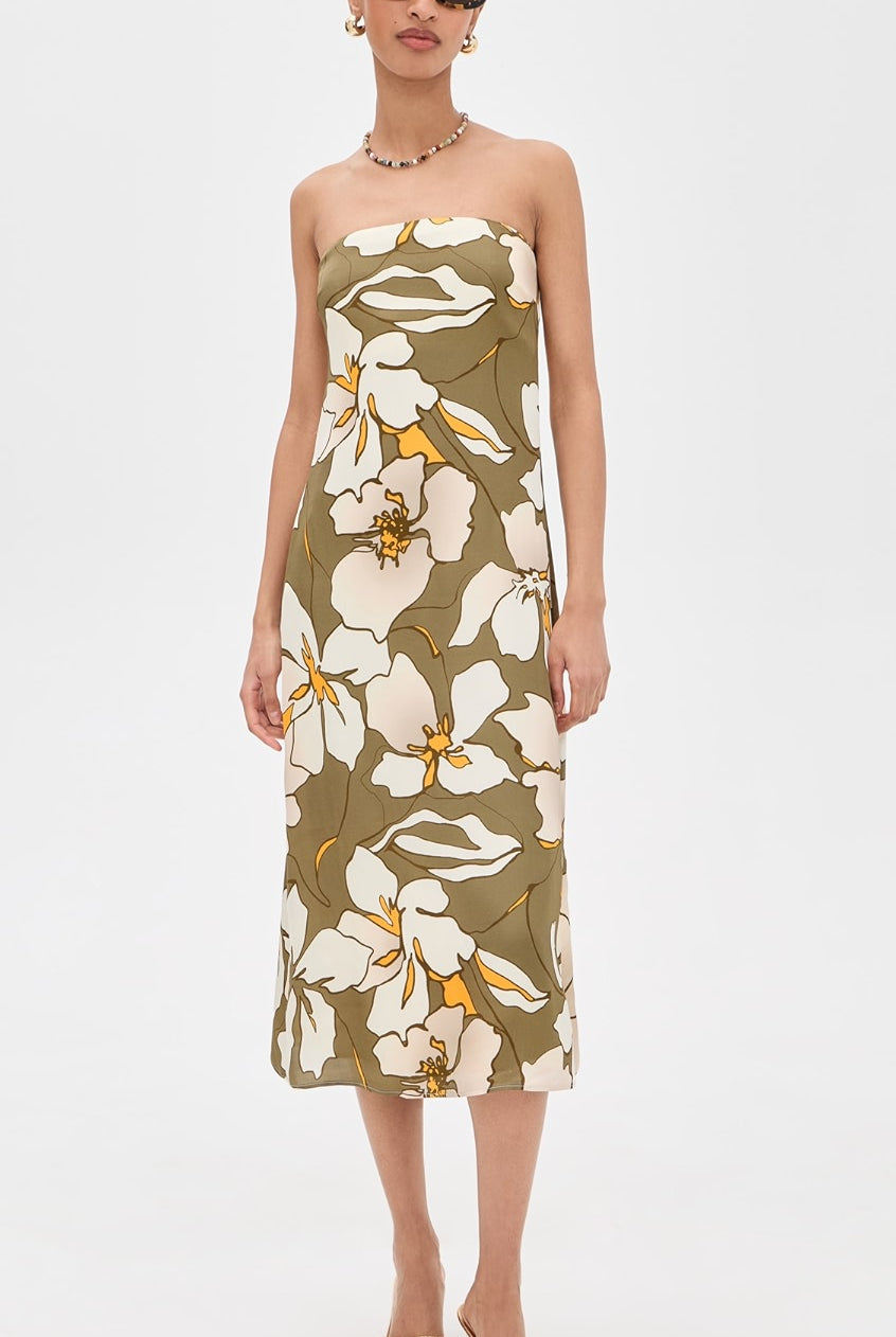 Kamilla Strapless Midi Dress - Sajas by Ramy Brook — view 4