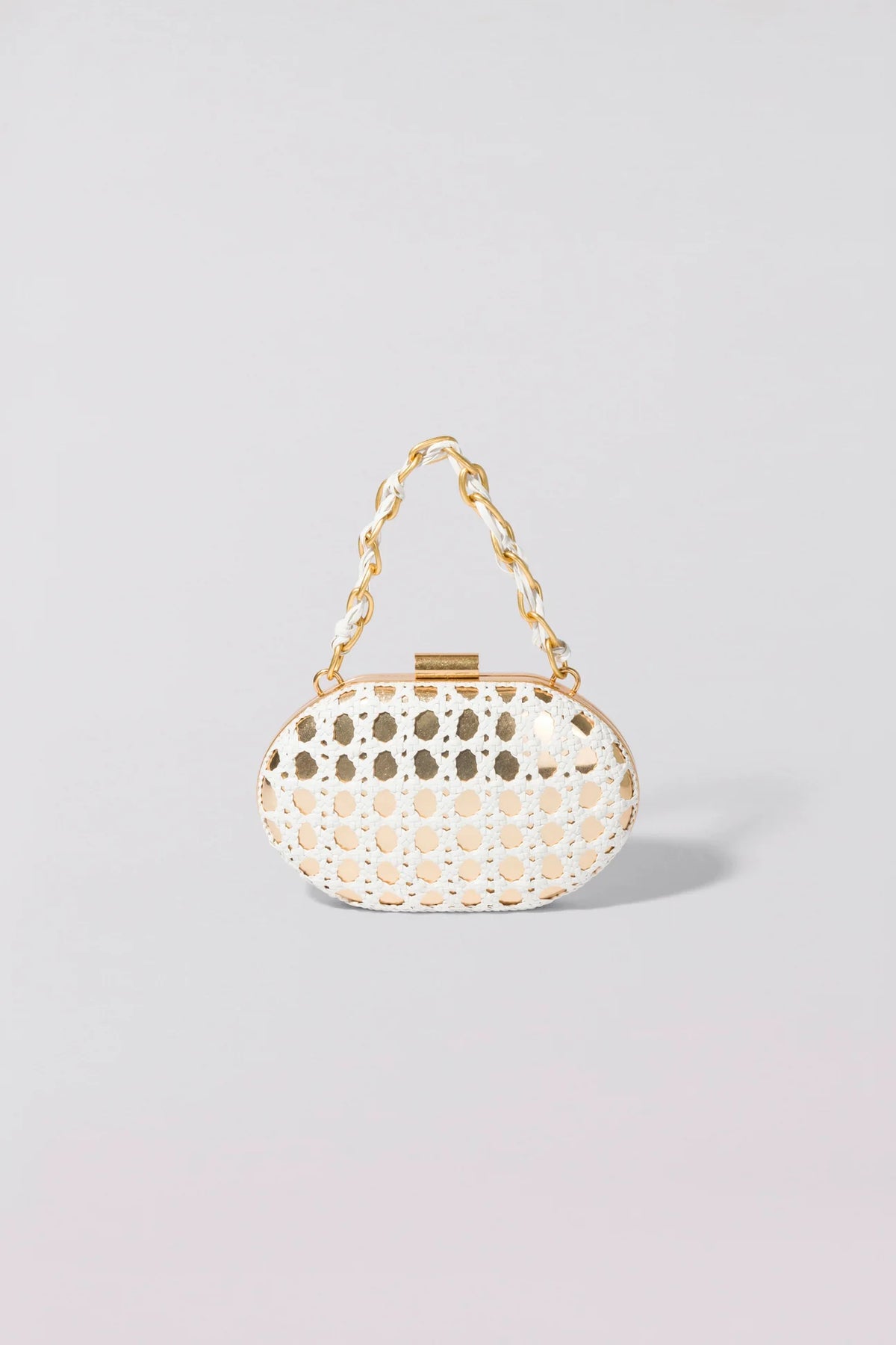 Sol Macrame Leather Clutch - White by Jonathan Simkhai | 25 South Boutiques