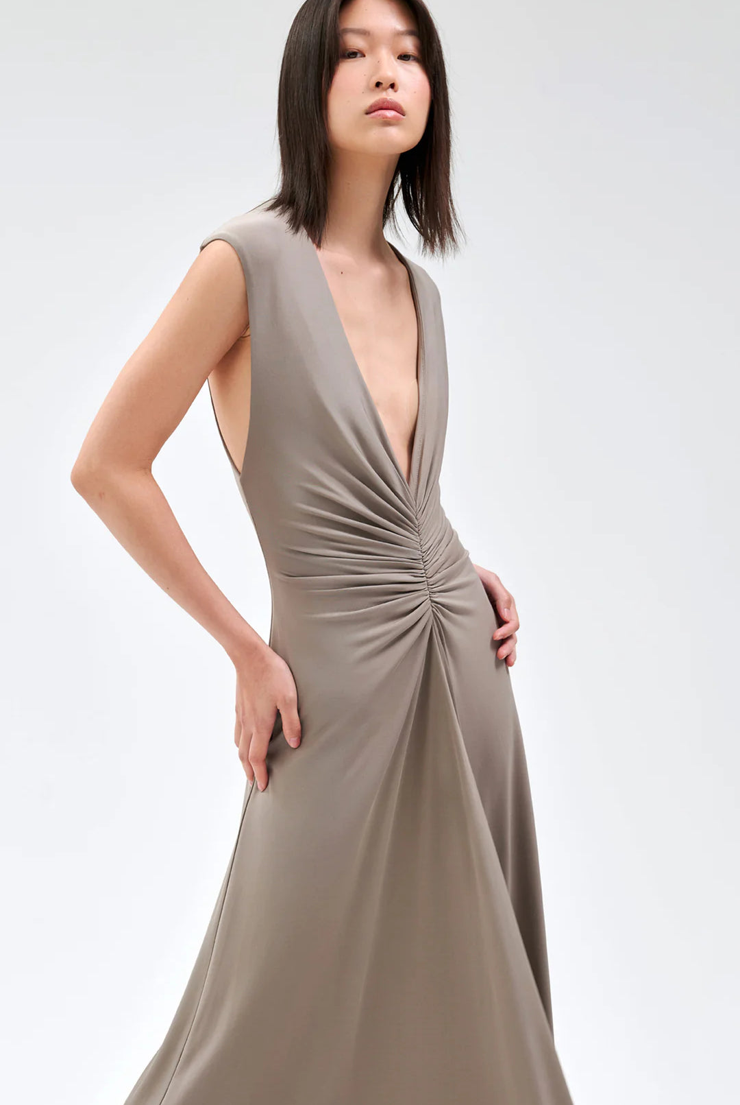 Imogen Dress - Grey by Ronny Kobo — alternate view