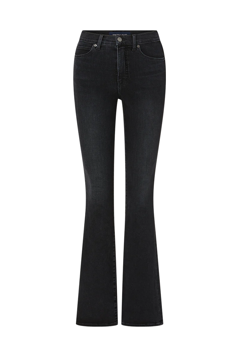 Beverly Skinny Flare Jean - Washed Onyx by Veronica Beard — view 5