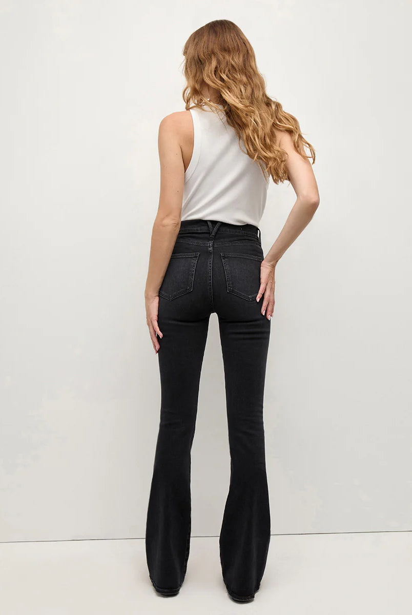 Beverly Skinny Flare Jean - Washed Onyx by Veronica Beard — view 4
