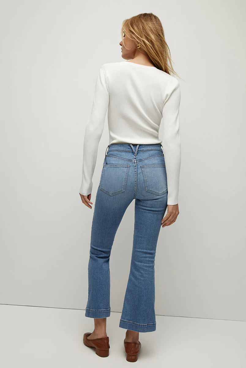 Carson Kick-Flare Jean - Amethyst by Veronica Beard — view 5