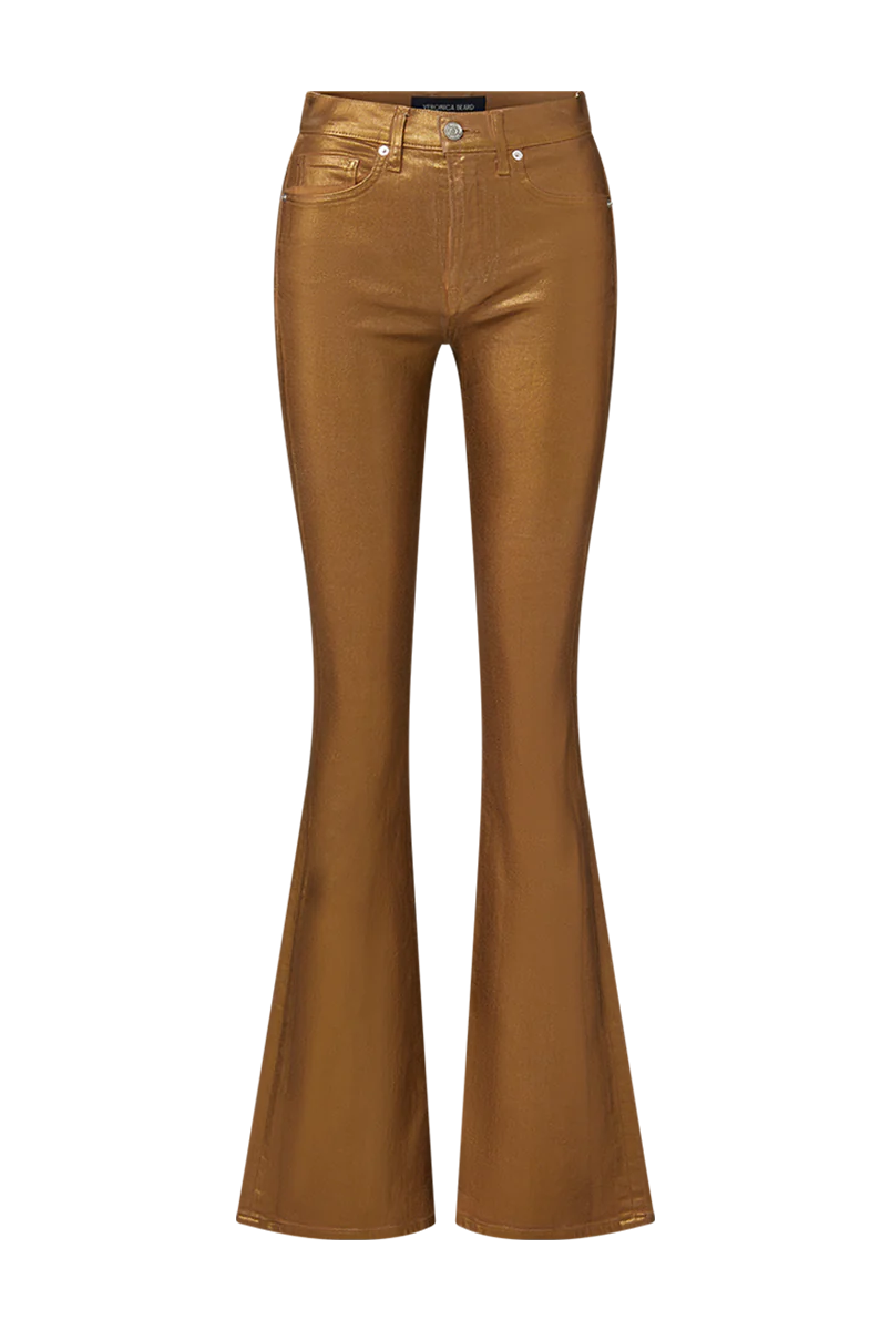 Beverly Skinny Flare Jean - Antique Brass by Veronica Beard — view 5